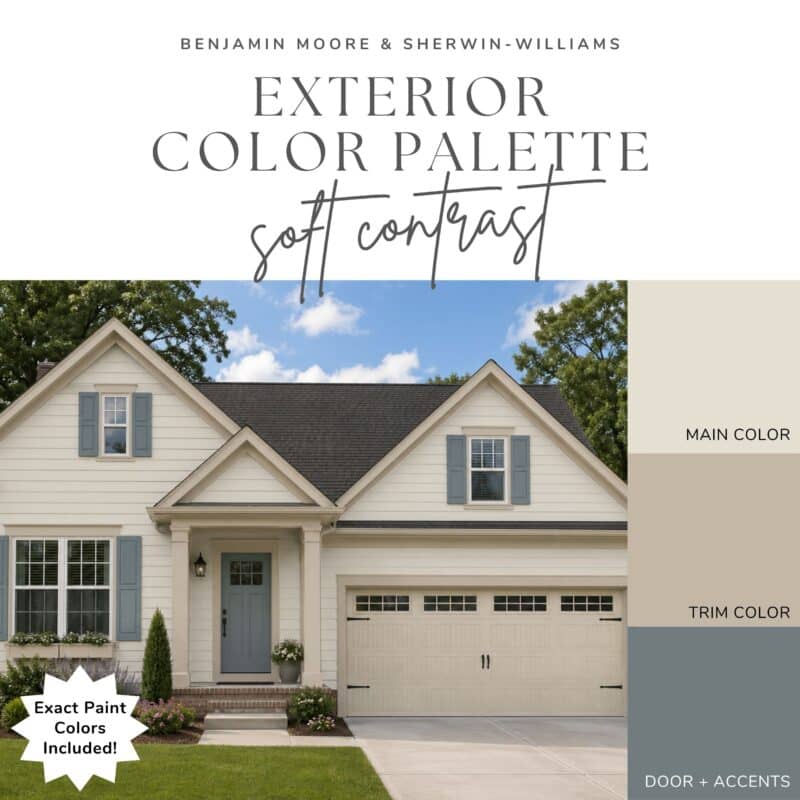 off white exterior paint colors palette