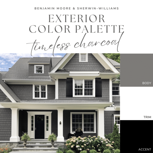 Exterior Color Palette - Timeless Charcoal – Welsh Design Studio