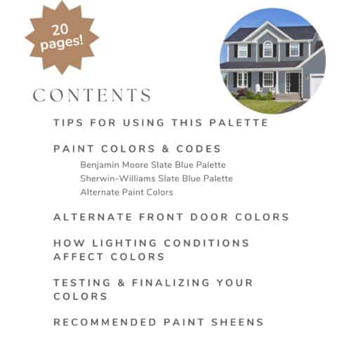 blue gray exterior color scheme