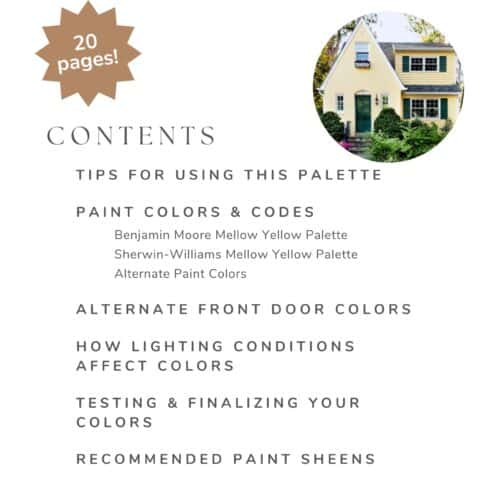 yellow and green exterior paint colors