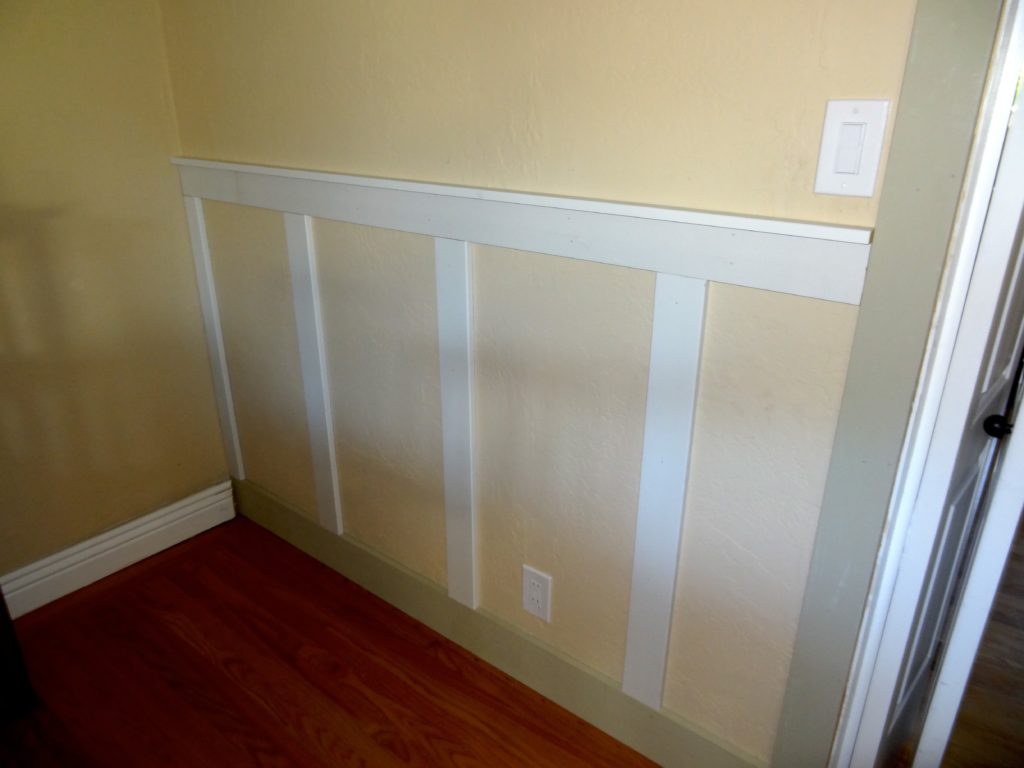 dining room board and batten wainscoting