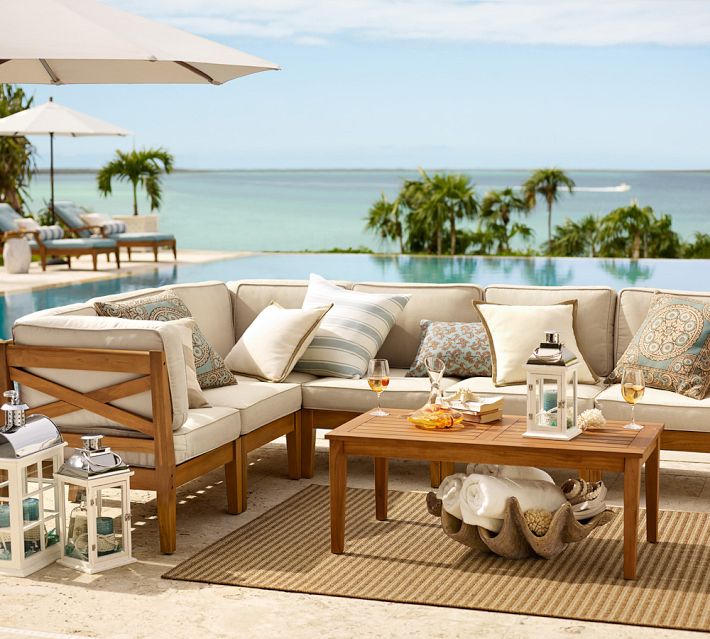 Pottery Barn outdoor seating area