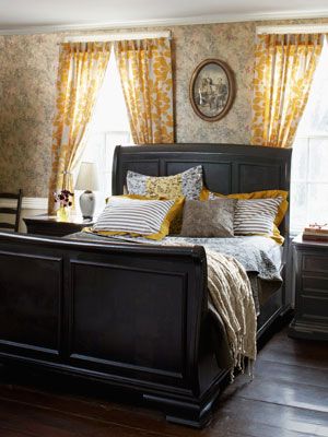 country living master bedroom
