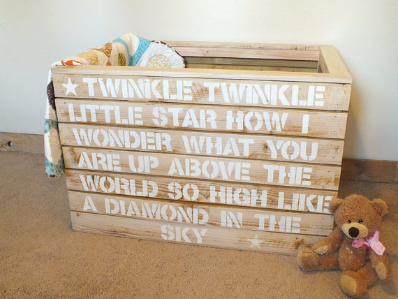 wooden toy crate