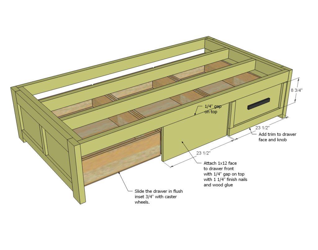 daybed with trundle plans
