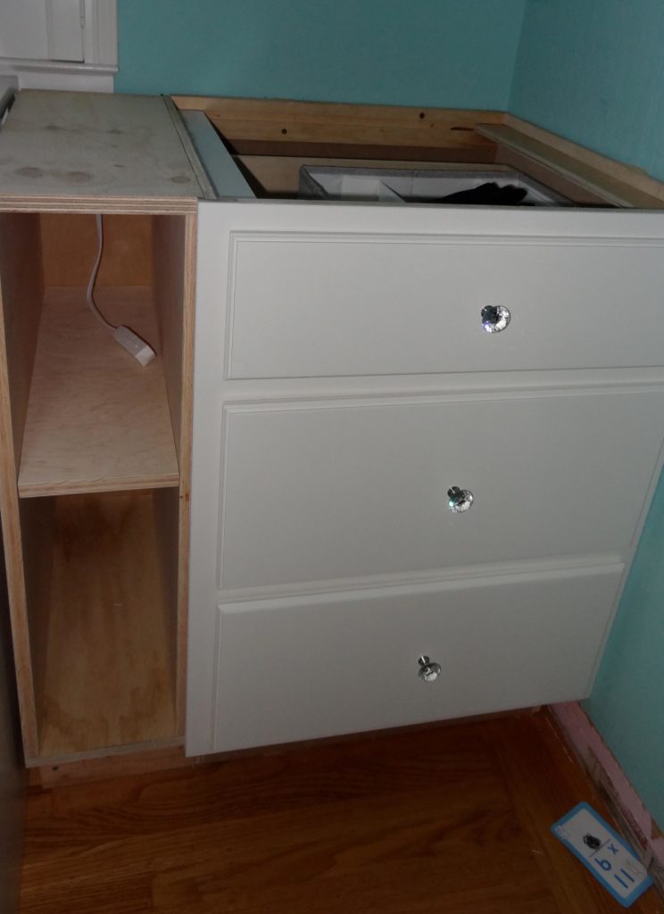DIY built-in drawers and cabinets for girls bedroom