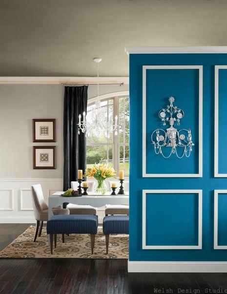 blue paisley paint color living room
