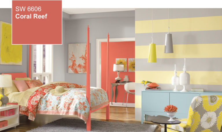 sherwin williams coral reef girls bedroom