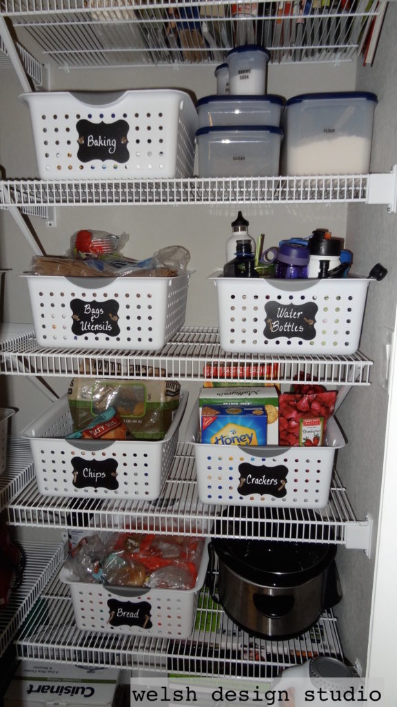 pantry organization ideas using baskets