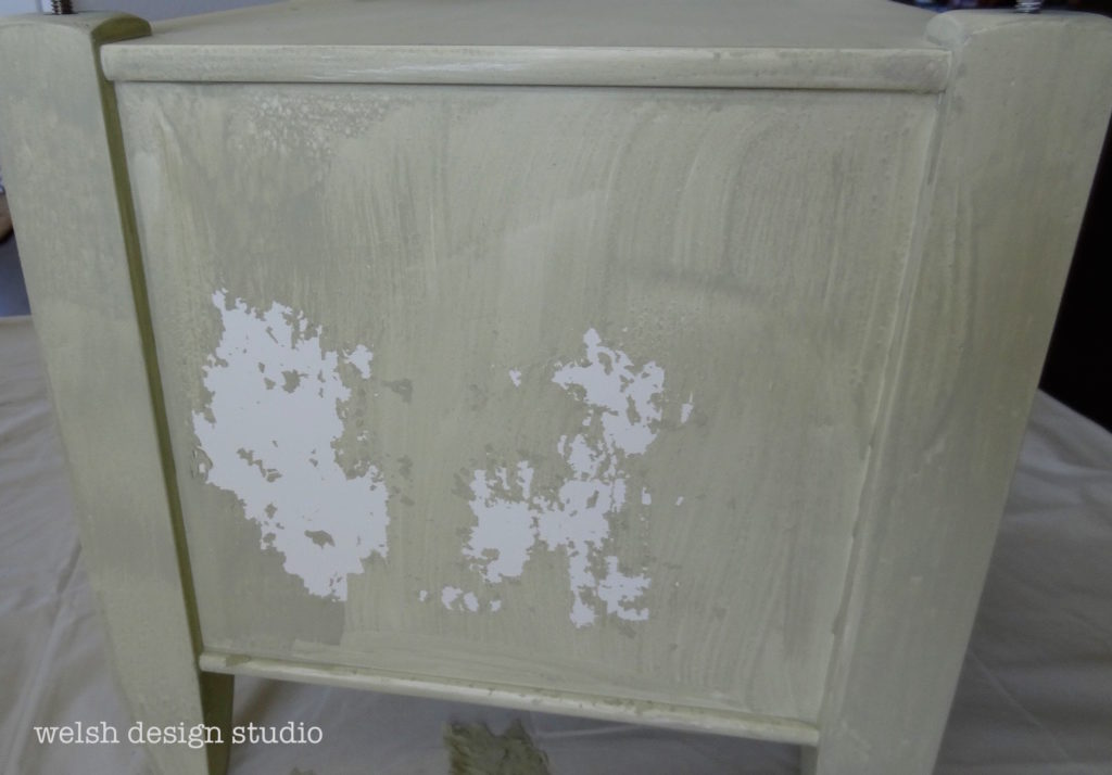 milk paint chipping