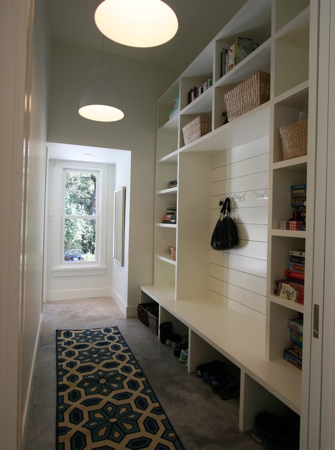 mudroom cubbies with bench