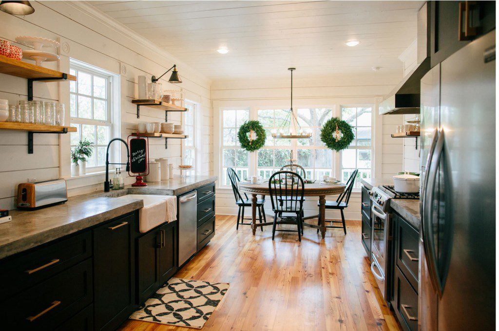 Black Kitchen Cabinets The Next Big, Magnolia Home Farmhouse Kitchen Island
