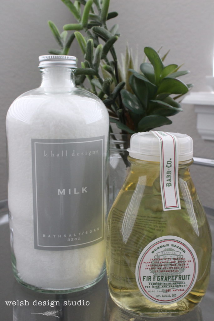 bath products for decorating