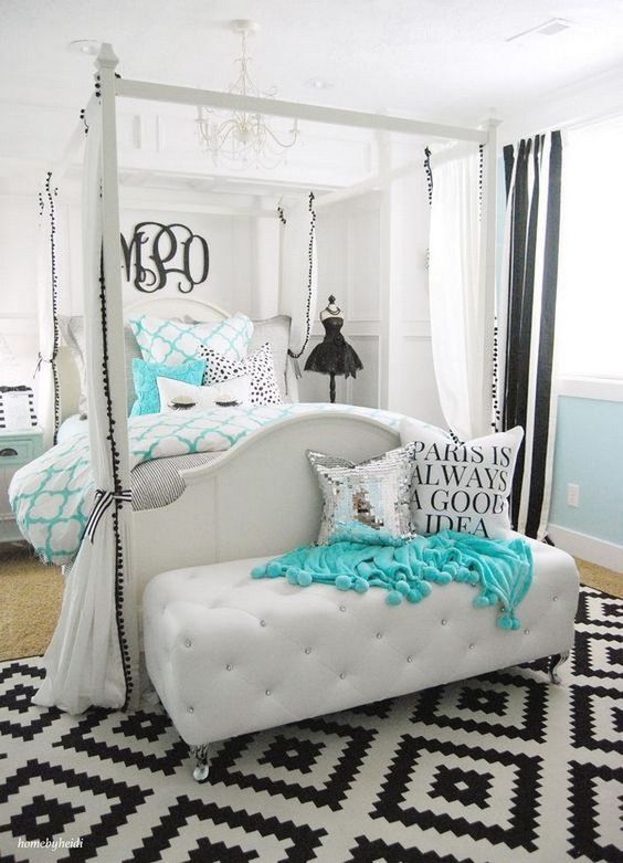 Elegant teal and coral bedroom ideas My Three Favorite Color Schemes For Girls Bedrooms Welsh Design Studio