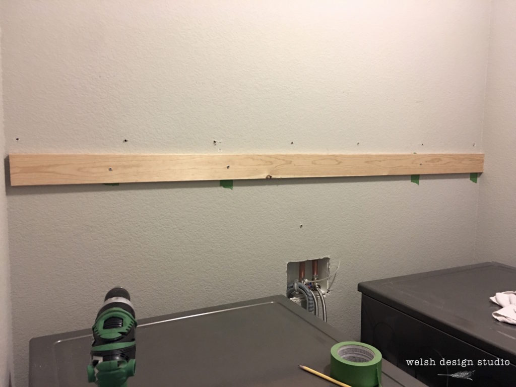 cabinet installation ledger board