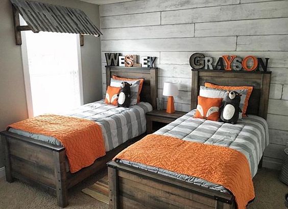 colors.  Bedroom orange, Room colors, Boy room