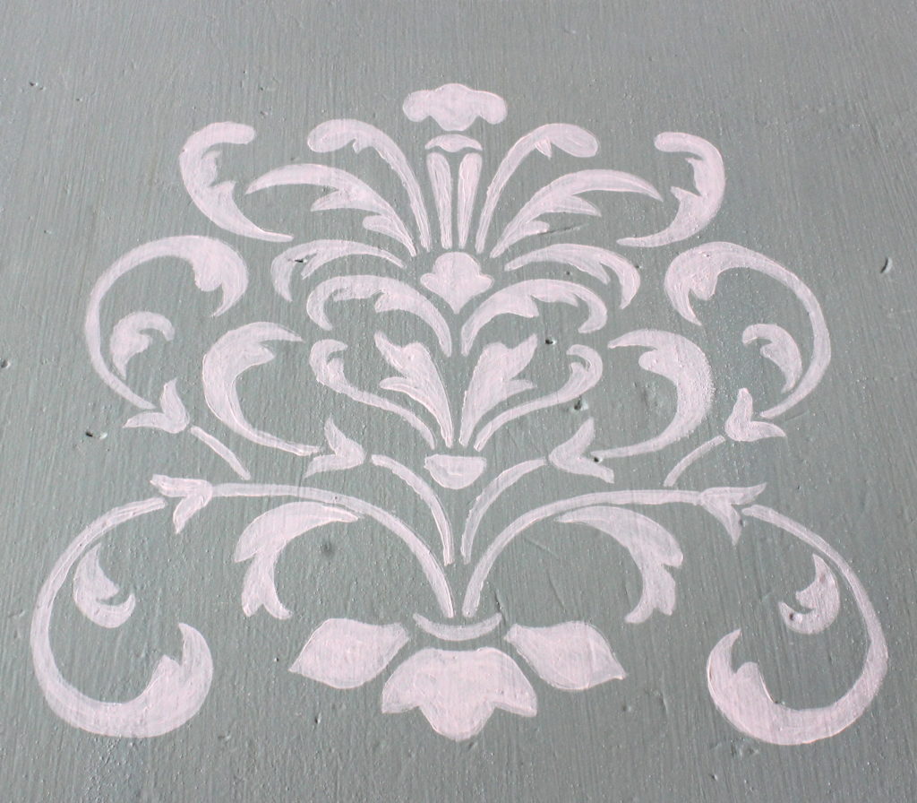 hand painted stencil for furniture