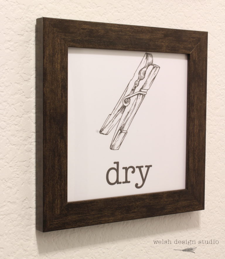 Easy Vintage Laundry Room Artwork & Free Printables – Welsh Design Studio