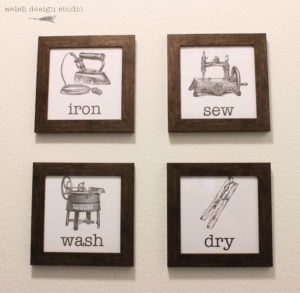 Easy Vintage Laundry Room Artwork & Free Printables – Welsh Design Studio