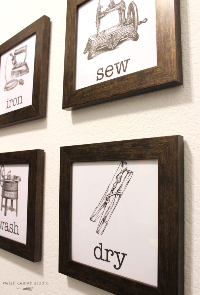 Easy Vintage Laundry Room Artwork & Free Printables – Welsh Design Studio