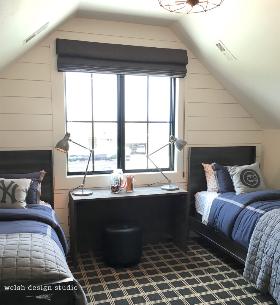 boys bedroom with shiplap