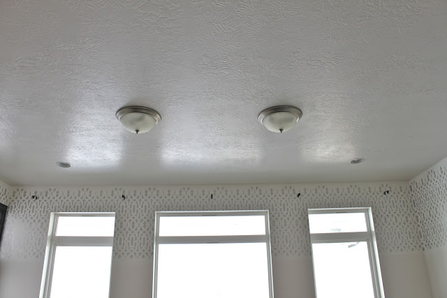 faux coffered ceiling