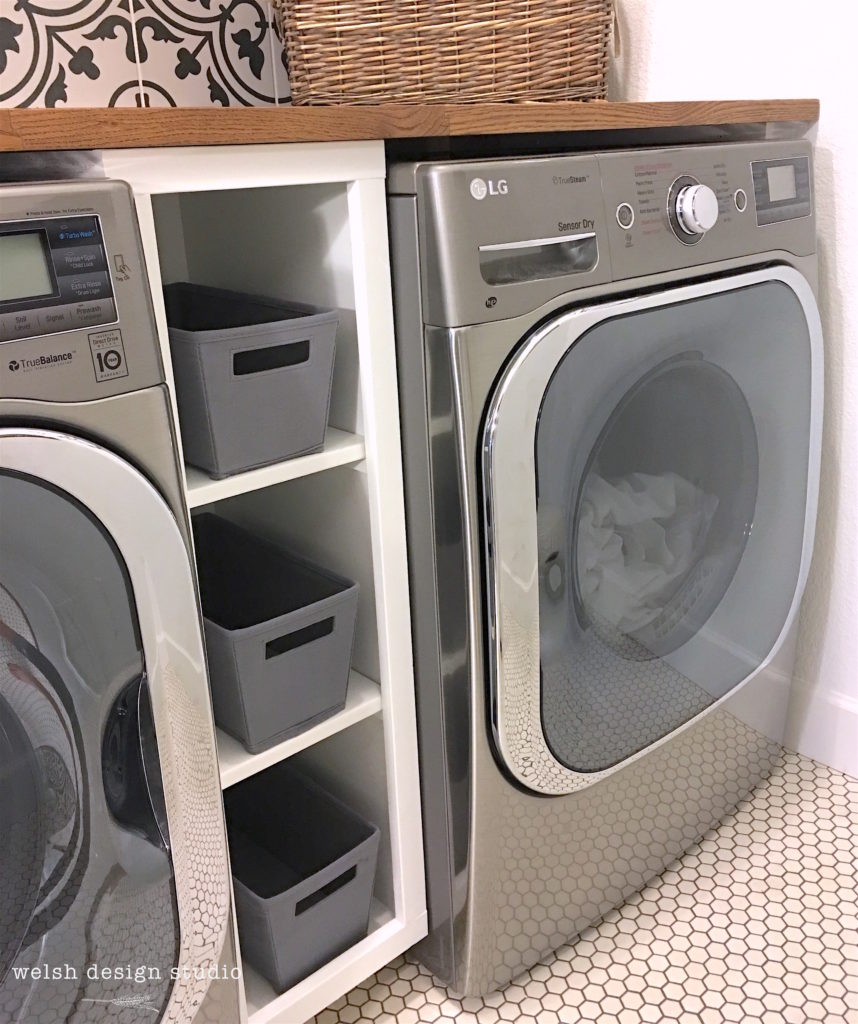laundry room built-in cabinet
