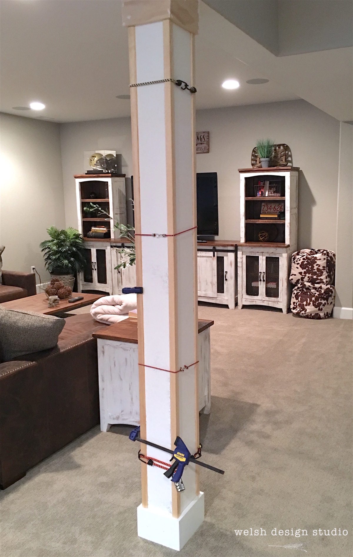 Wrapping Our Basement Column – Welsh Design Studio