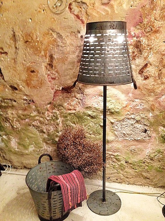 olive bucket lamp