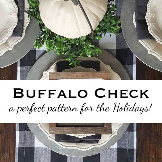 buffalo check plaid for the holidays