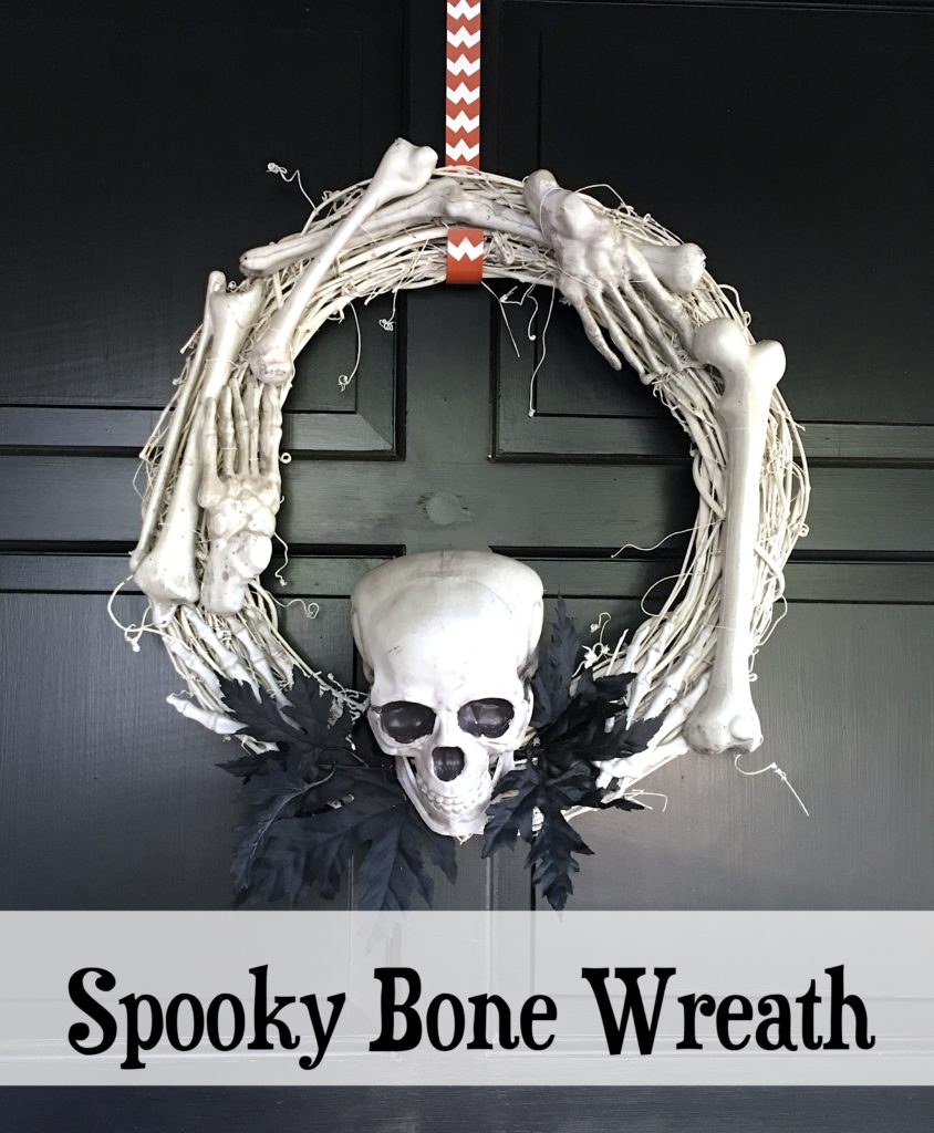 halloween bone wreath