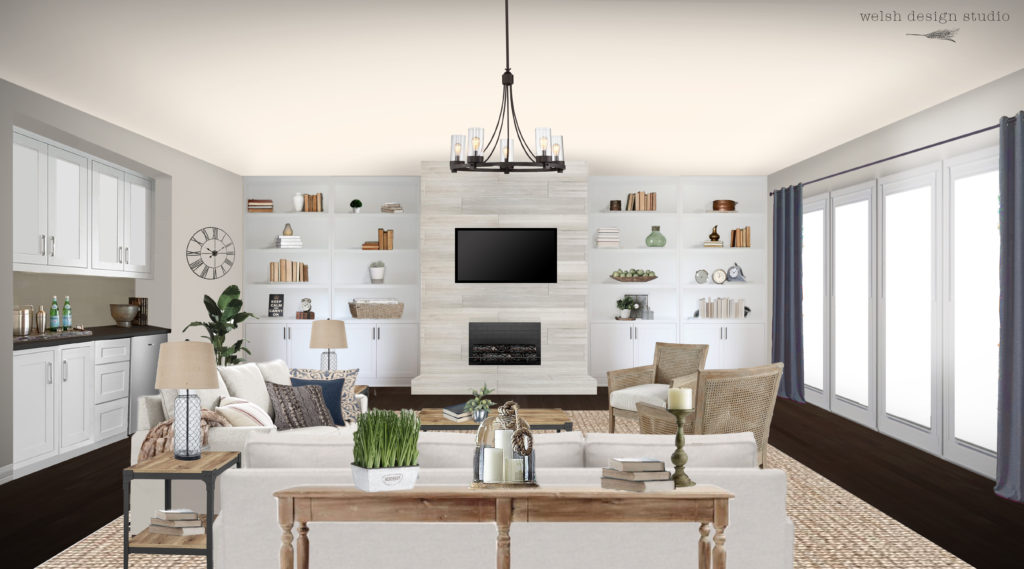 living room interior e-design