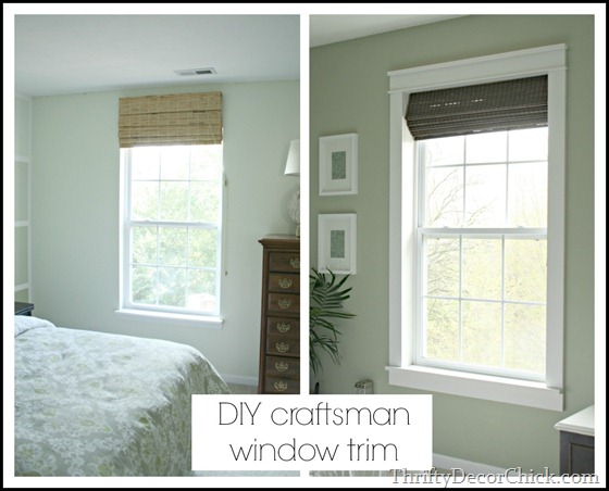 add craftsman window trim to add character