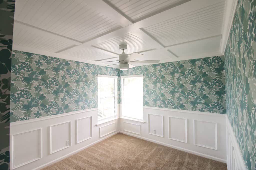 add character to every room with faux coffered ceiling