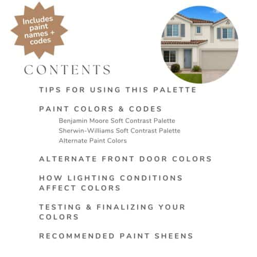 exterior paint color palette download
