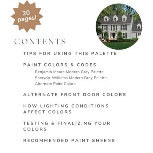 light gray exterior paint color scheme