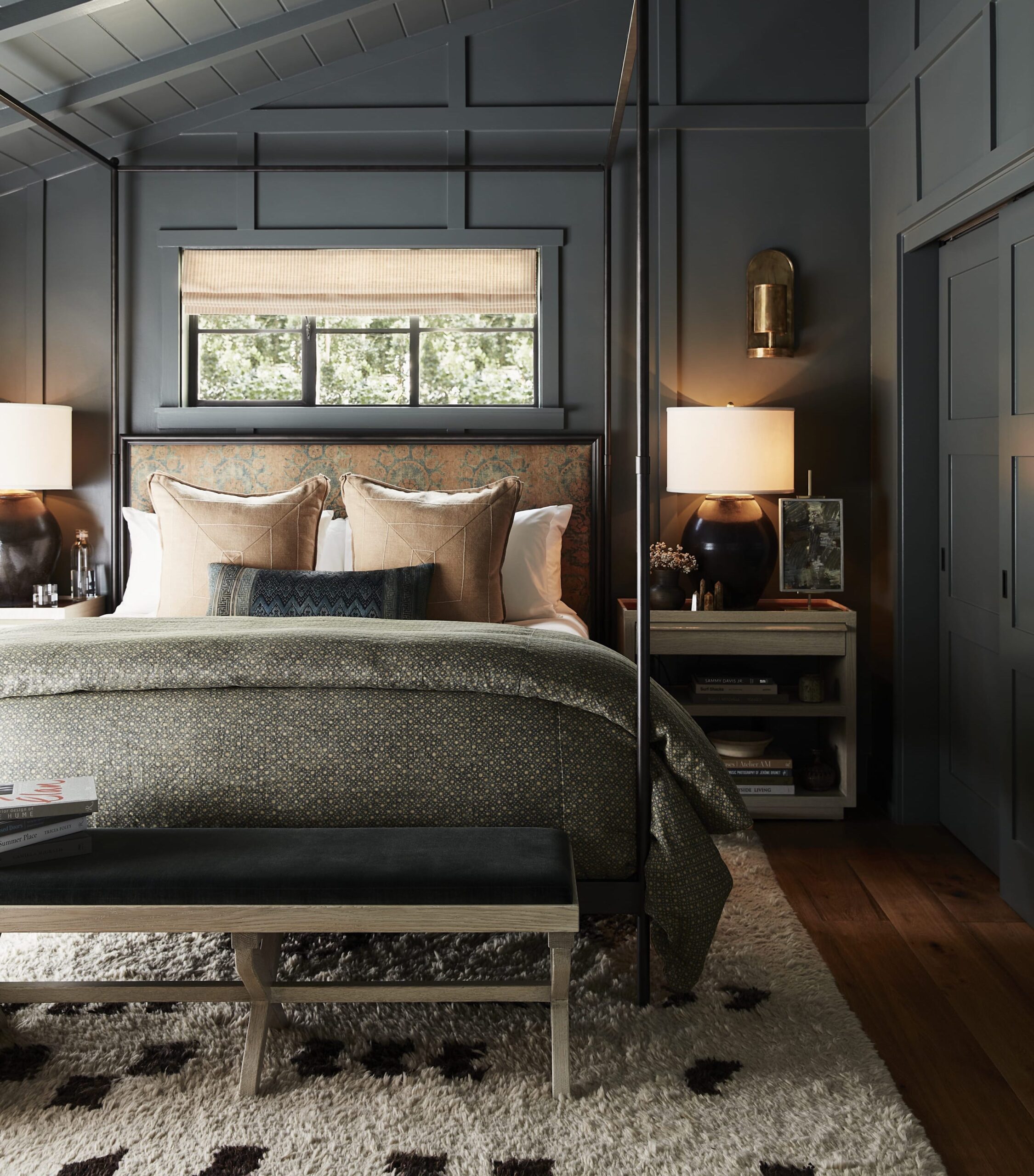 monochrome bedroom 2024 interior design trend