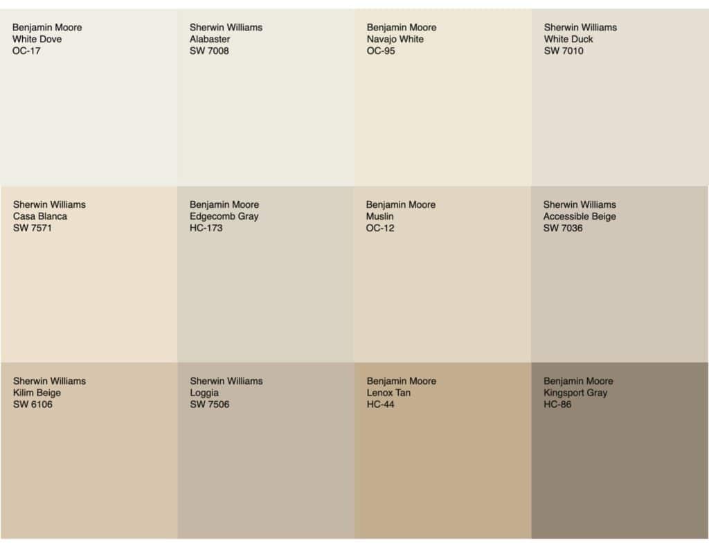 best neutral paint colors for north facing rooms