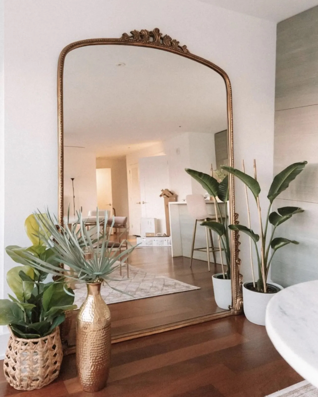 use mirrors to make your small room look bigger