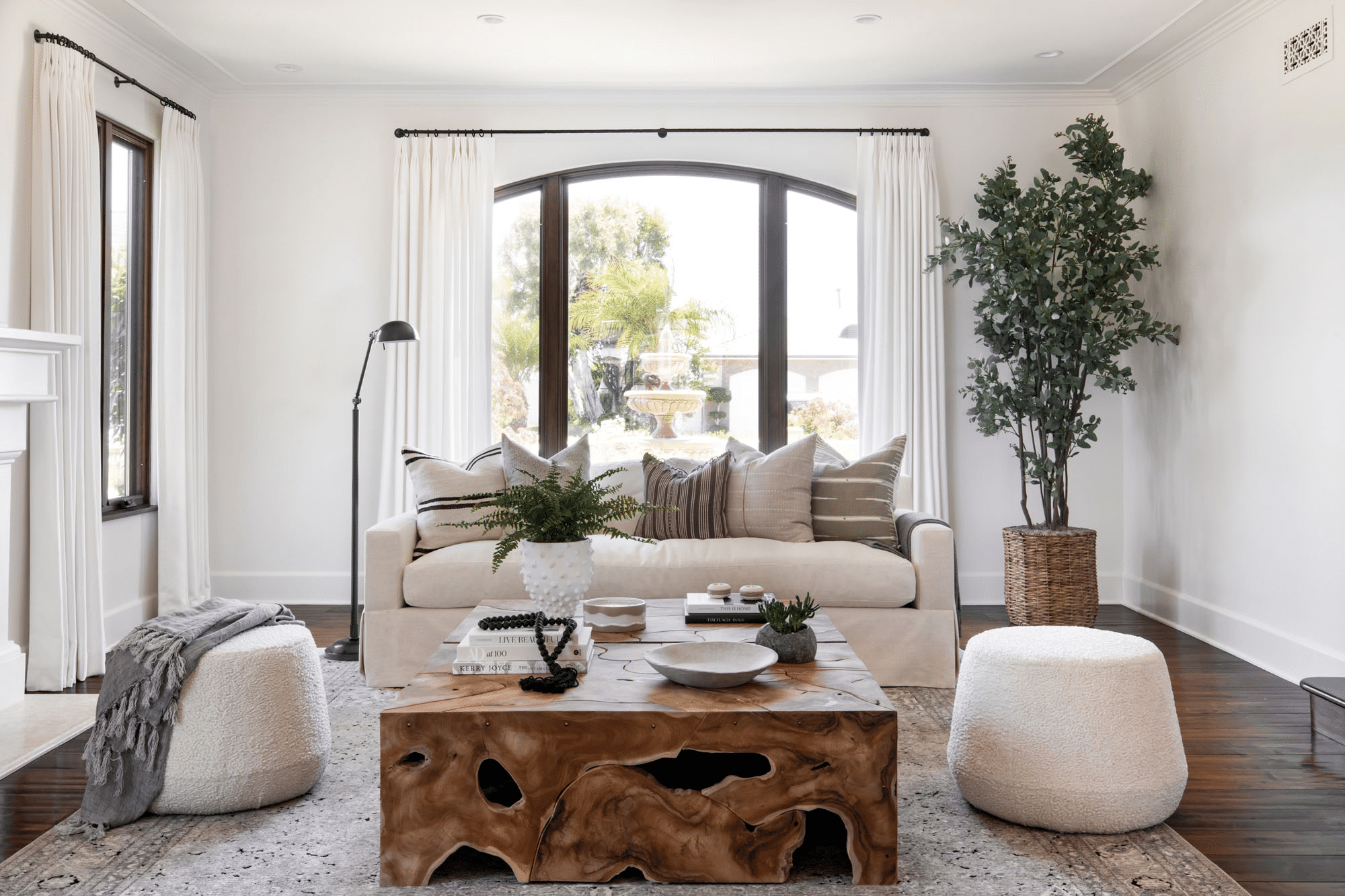 california casual style living room