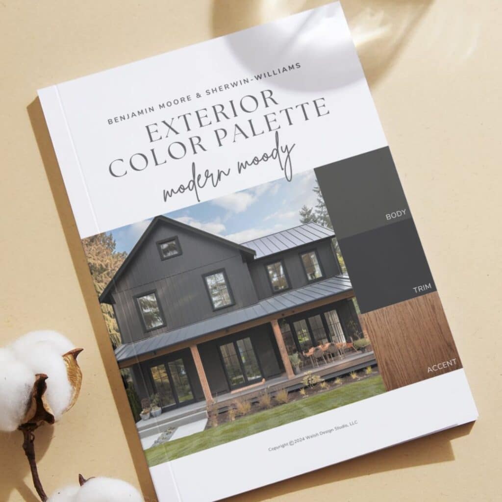 paint colors for black house with cedar accents