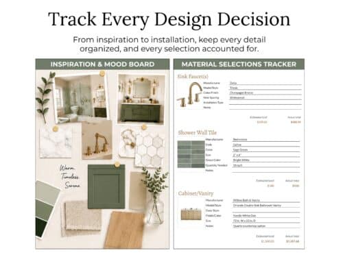 bathroom remodel planner system