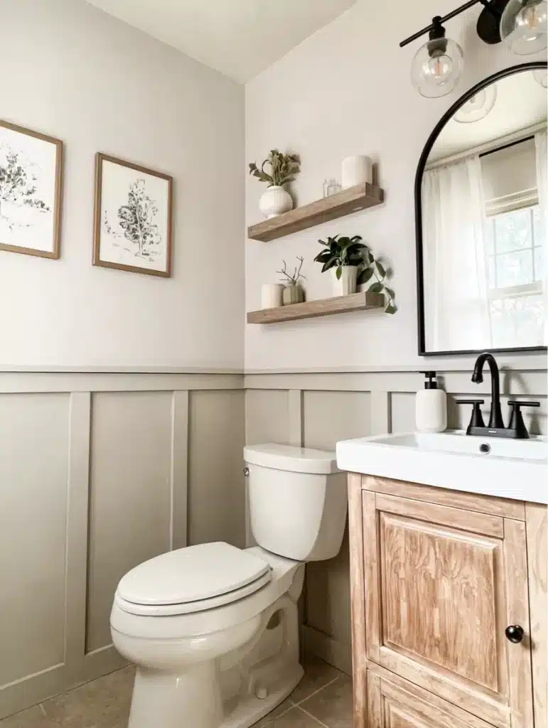 bathroom budget updates wainscoting