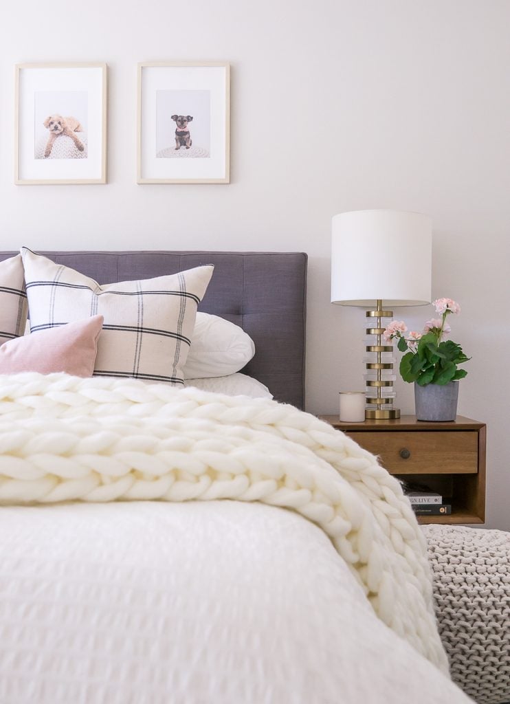 BEHR smoky white bedroom