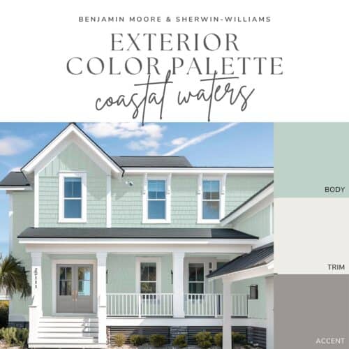 coastal beach house paint color palette