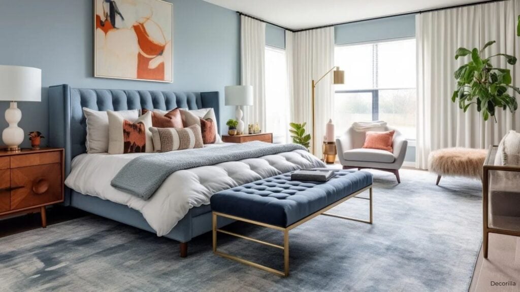 colorful designer bedroom