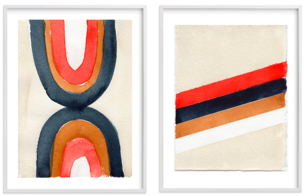mid-century modern art from minted