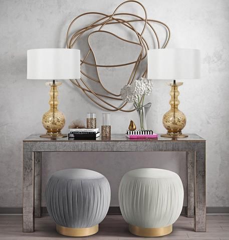 two lamps on console table interior design rule of three