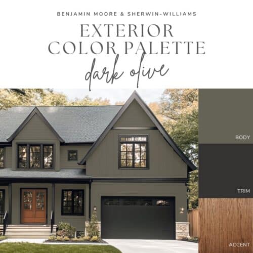Exterior Color Palette - Dark Olive