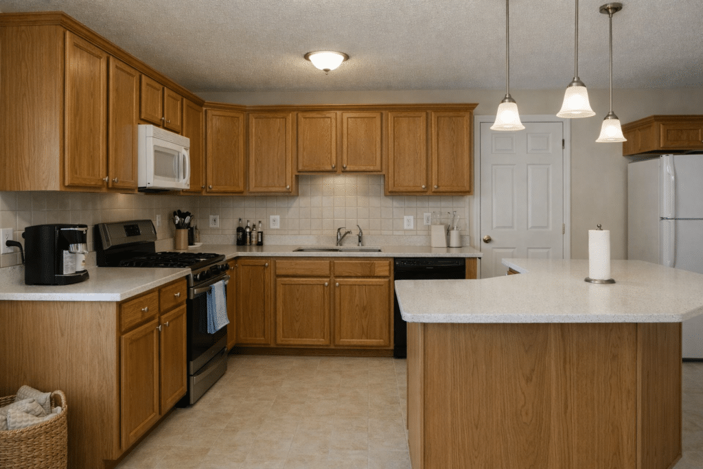 what makes a kitchen look dated